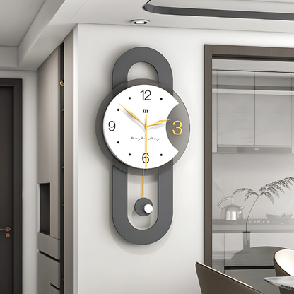 Large Wall Clock for Living Room Decor Decoartive Modern Pendulum Wall Clock Battery Operated for Bedroom Kitchen Office Home